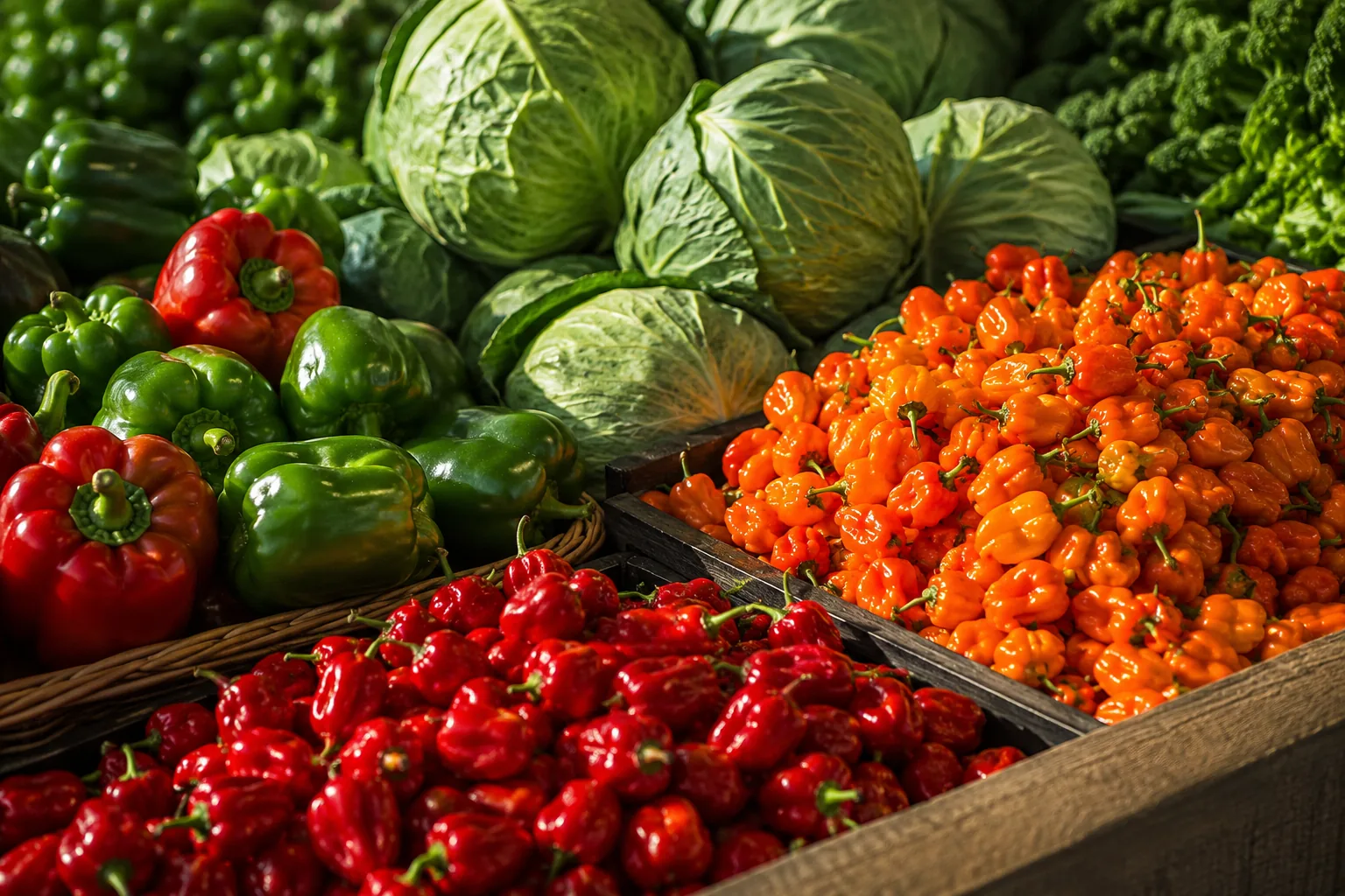 Healthy crops grown in mineral-rich soil